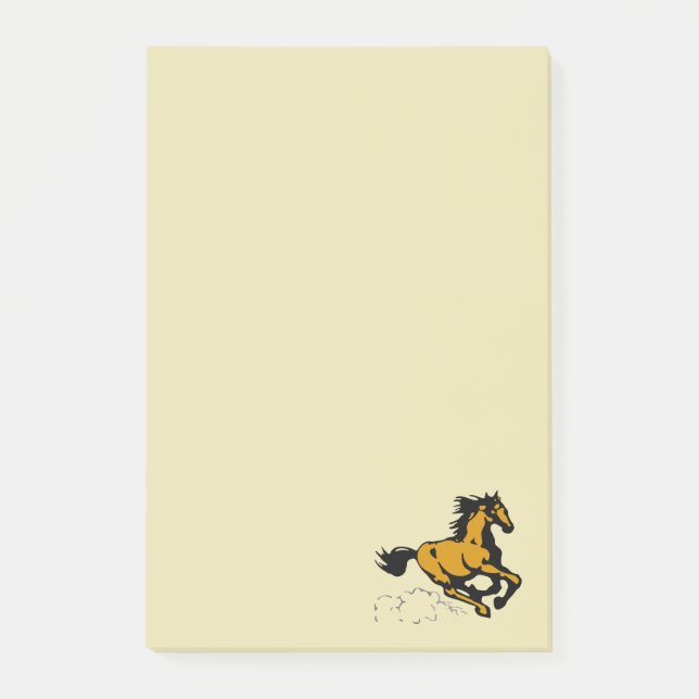 Bloco De Notas Galloping Horse Selvagem e Livre (Frente)