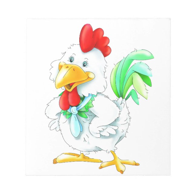 Bloco De Notas Galo engraçado (Frente)