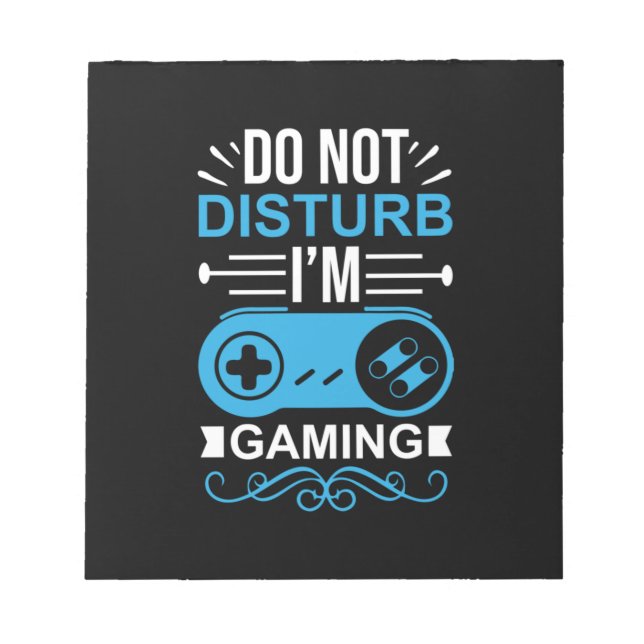 Bloco De Notas Gamer Gift I Am Gaming (Frente)