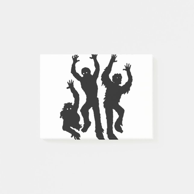 Bloco De Notas Gangue Zombie do Halloween (Frente)