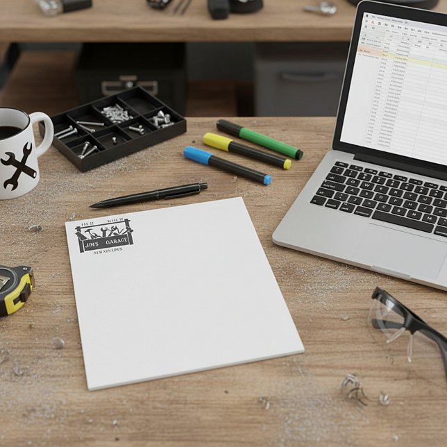 Bloco De Notas Garagem personalizada  (Criador carregado)