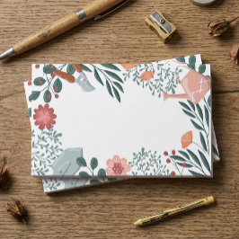 Bloco De Notas Garden Tools & Wildflowers Border 