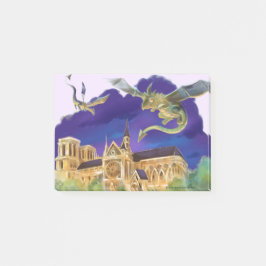 Bloco De Notas Gargoyle Notre Dame - Paris Notas 4" x 3"