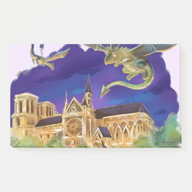 Bloco De Notas Gargula Notre Dame - Paris Notas 10" x 6" (Frente)