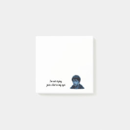 Bloco De Notas Garoto com lágrimas postado