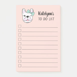 Bloco De Notas Garoto Francês Bonito Peach Personalizado