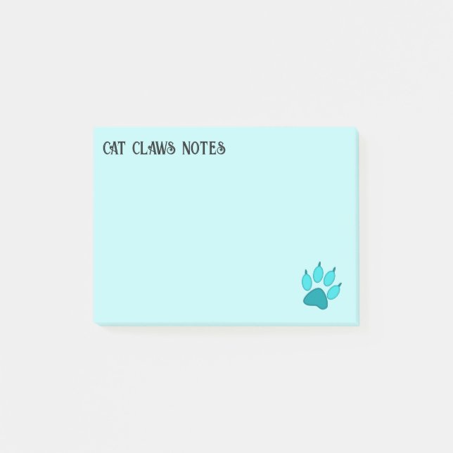 Bloco De Notas garras de gato (Frente)