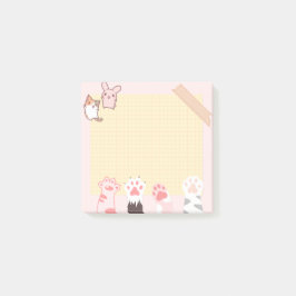 Bloco De Notas  gata kawaii pastel gatinho amante de estimação me