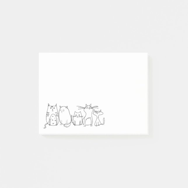 Bloco De Notas Gata Louca e Engraçada (Frente)