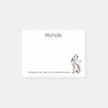 Gata Moderna Elegante, Mãe de Gato, Personalizado 