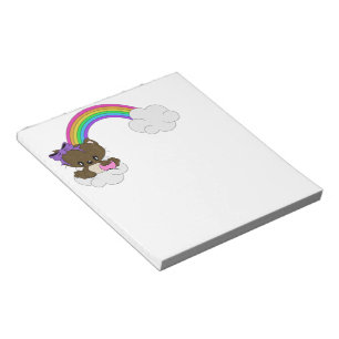Bloco De Notas Gatinho arco-íris
