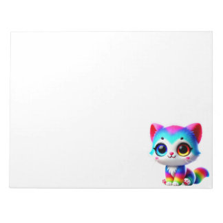 Bloco De Notas Gatinho Arco-íris