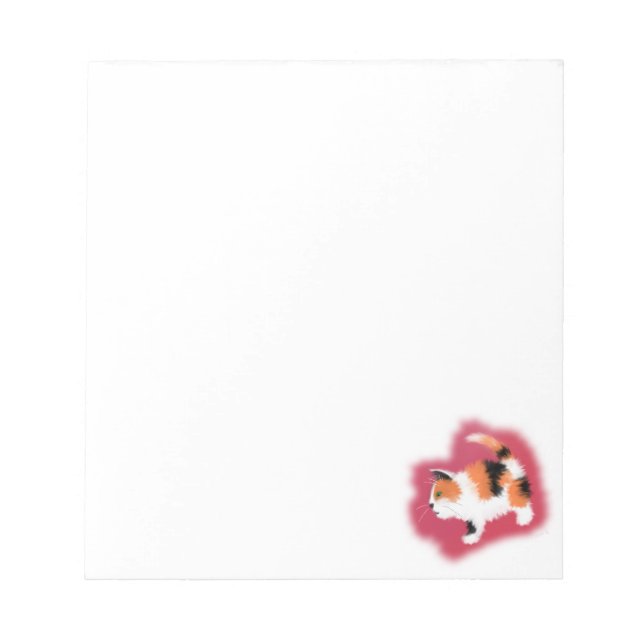 Bloco De Notas Gatinho Calico (Frente)