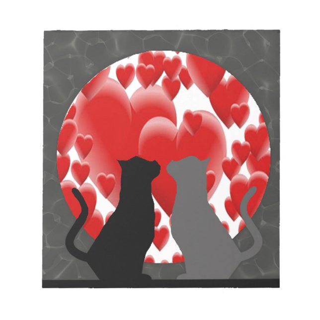 Bloco De Notas Gatinhos do namorados (Frente)