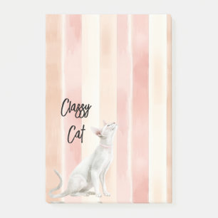 Bloco De Notas Gato bonito Pessegueiro Rosa Gelado Gelado