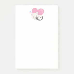 Bloco De Notas Gato Branco Bonito Dormindo