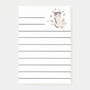 Bloco De Notas "Gato Dançante" Posta-lo