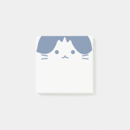 Bloco De Notas Gato de cara azul