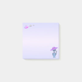 Bloco De Notas Gato de Chapéu & Discos Voadores