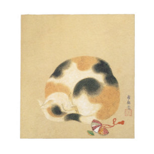 Bloco De Notas Gato de chita japonês, Hanabusa Itchō