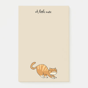 Bloco De Notas gato de esticão engraçado