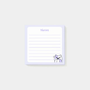 Bloco De Notas Gato De Gatinho Ridículo De Pastel Kawaii Chibi