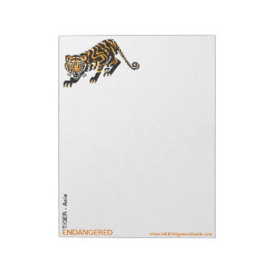 Bloco De Notas Gato-de-gato-do-gato-gato-TIGER-Conservation -