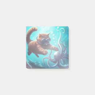 Bloco De Notas Gato de mergulho