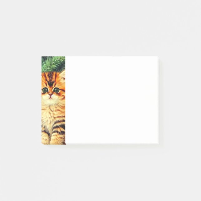 Bloco De Notas Gato de natais vintages (Frente)