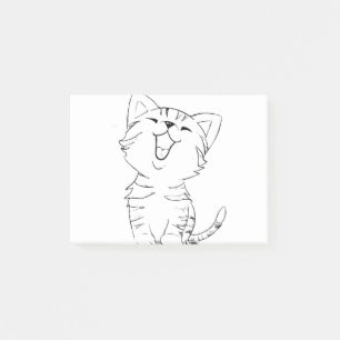Bloco De Notas Gato Desenho Desenho Artes Gráficas Cozinha Silhue