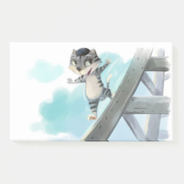 Bloco De Notas Gato Desliza Torre Eiffel – Notas de Paris 10" x 6