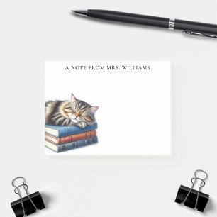 Bloco De Notas Gato e Livros Personalizados para Dormir
