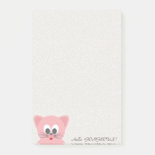 Bloco De Notas Gato Excêntrico e Caprichoso Olá Espetacular com B