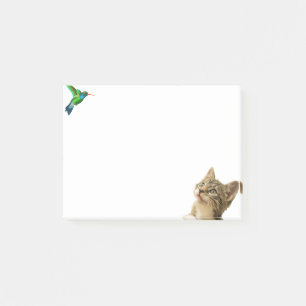 Bloco De Notas Gato Fofo e Passarinho