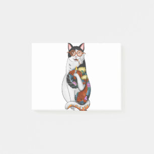 Bloco De Notas gato fumando