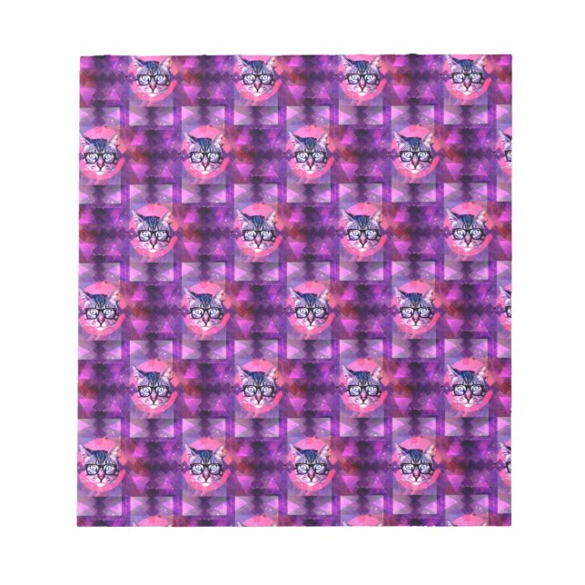 Bloco De Notas gato iluminado (Frente)