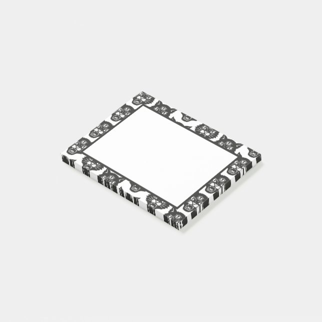 Bloco De Notas Gato Irritado (Inclinado)