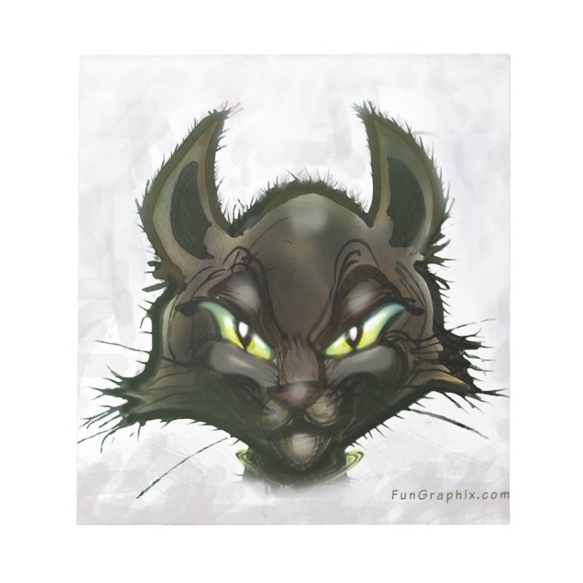 Bloco De Notas Gato Negro (Frente)