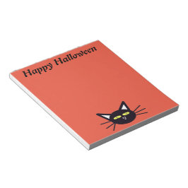 Bloco De Notas Gato Negro Halloween