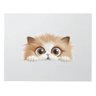 Bloco De Notas Gato Peeking Bonito Adorável Pet De Cartografia De