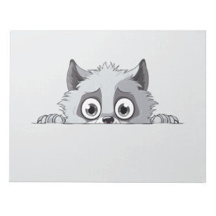 Bloco De Notas Gato Peeking Bonito Adorável Pet De Cartografia De