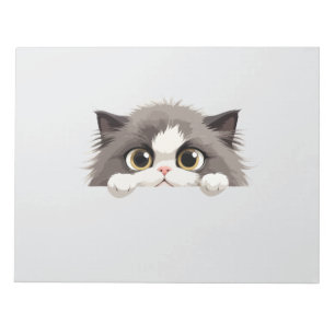 Bloco De Notas Gato Peeking Bonito Adorável Pet De Cartografia De