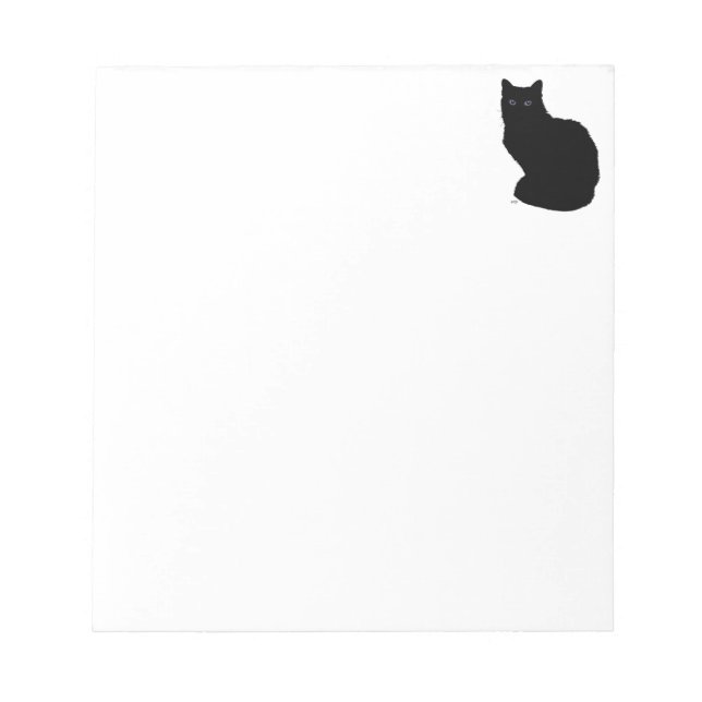 Bloco de Notas Gato Preto (Frente)