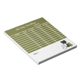 Bloco De Notas Gato Preto Fofo e flor – Personalizado