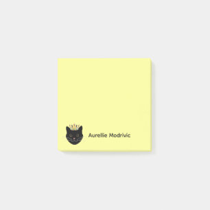 Bloco De Notas Gato Preto Fofo Personalizado