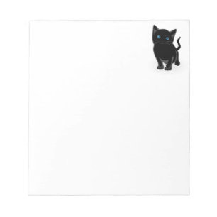 Bloco De Notas Gato preto pequeno bonito
