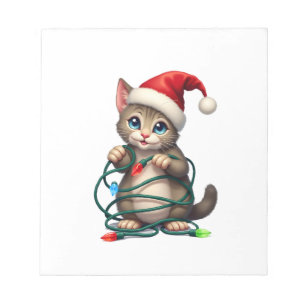 Bloco De Notas Gato Siamês de Natal com Decote em V (2)