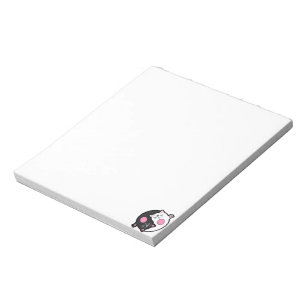 Bloco De Notas Gatos Adormecidos Yin Yang em Preto e Branco
