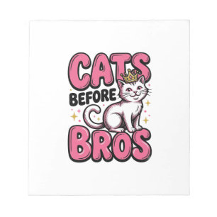 Bloco De Notas Gatos Antes dos Irmãos Camisa Vintage Gato Coroa D