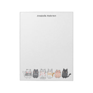Bloco De Notas Gatos Bons Em Uma Linha Personalizar